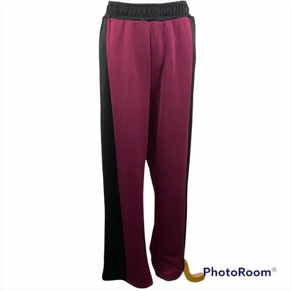 NWT TOPMAN Red Black Loose Fit Track Pants (XXL) - Picture 8 of 8